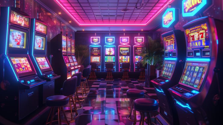 Dealer mengungkap kartu dalam Caribbean Stud Poker